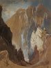 Gorges de Toltec et falaise d'Eva depuis l'ouest du Colorado - Thomas Moran — artwork view