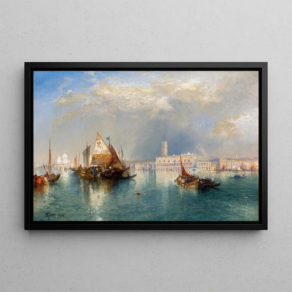 Venice Painting - Thomas Moran — framed artwork on a wall