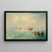 Port of Vera Cruz, Mexico - Thomas Moran — framed artwork on a wall
