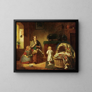 The Newcomer - Thomas P Hall — framed artwork on a wall