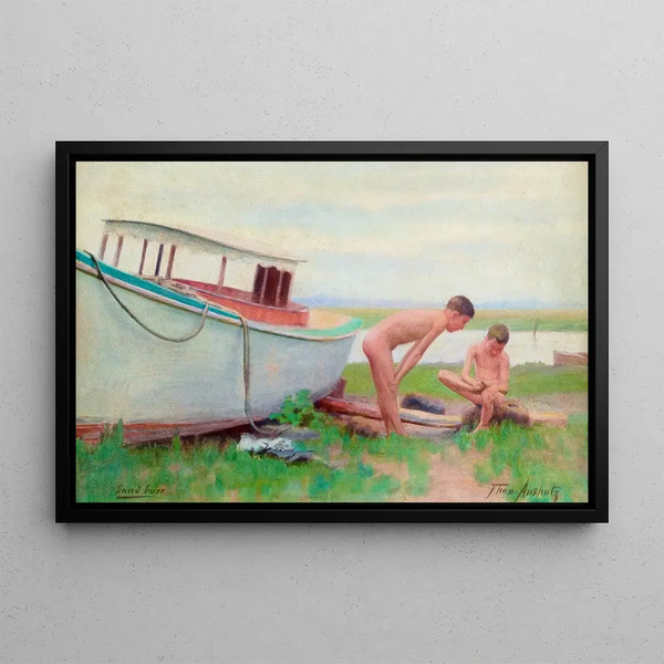 Sand Thistle - Thomas Pollock Anshutz — framed artwork on a wall