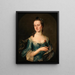 Portrait of a lady said to be the wife of Sir Robert Travers - Thomas Pope — framed artwork on a wall