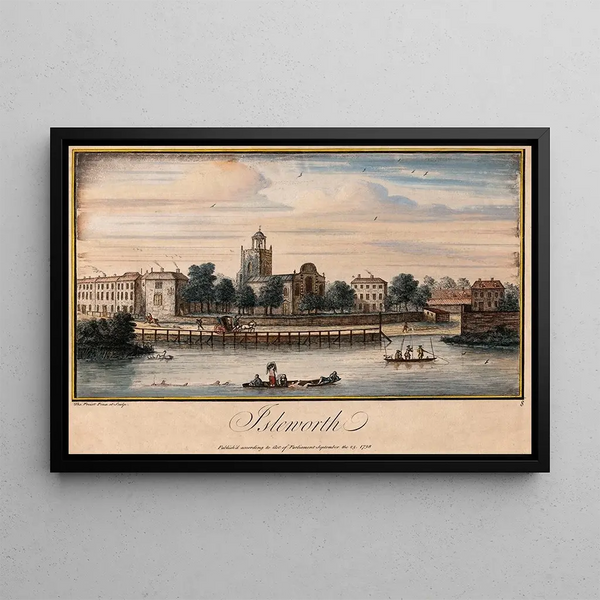 Isleworth - Thomas Priest — framed artwork on a wall