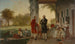 Washington and Lafayette at Mount Vernon 1784 The Washington House after the War - Thomas Prichard Rossiter — artwork view
