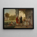 Washington and Lafayette at Mount Vernon 1784 The Washington House after the War - Thomas Prichard Rossiter — framed artwork on a wall
