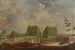 View of a country house in Gloucestershire, garden view with picnic in the foreground - Thomas Robins the Elder — artwork view