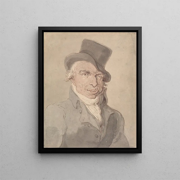 A sporty creek - Thomas Rowlandson — framed artwork on a wall