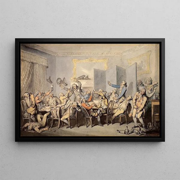 Les brillants - Thomas Rowlandson — framed artwork on a wall