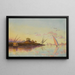 View of the Nile near Cairo, Egypt - Thomas Seddon — framed artwork on a wall