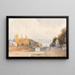 Brussels from the Paris Road - Thomas Shotter Boys — framed artwork on a wall