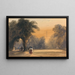 Fontaine dans les jardins Paris le soir - Thomas Shotter Boys — framed artwork on a wall