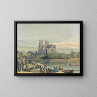 Notre-Dame de Paris - Thomas Shotter Boys — framed artwork on a wall
