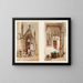 the Red Door of Notre-Dame and Marmousets Street in Paris - Thomas Shotter Boys — framed artwork on a wall