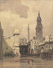 L'église Saint-Magnus le Martyr London Bridge with the monument in the background - Thomas Shotter Boys — artwork view