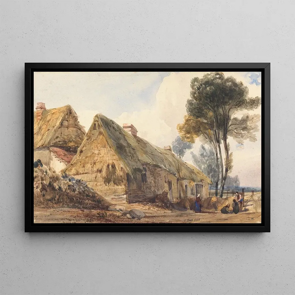 View at the Swiss Cottage, London - Thomas Shotter Boys — framed artwork on a wall