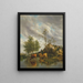 A stream in the meadows - Thomas Sidney Cooper — framed artwork on a wall