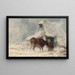 A Frosty Morning - Thomas Sidney Cooper — framed artwork on a wall