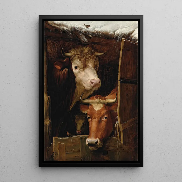 As humble as it may be, there is no place like home - Thomas Sidney Cooper — framed artwork on a wall