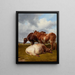 Pasture of Livestock - Thomas Sidney Cooper — framed artwork on a wall