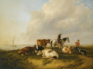 Enquête sur le ferry de Tilbury - Thomas Sidney Cooper — artwork view