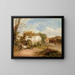 pastoral scene with a horse - Thomas Sidney Cooper — framed artwork on a wall