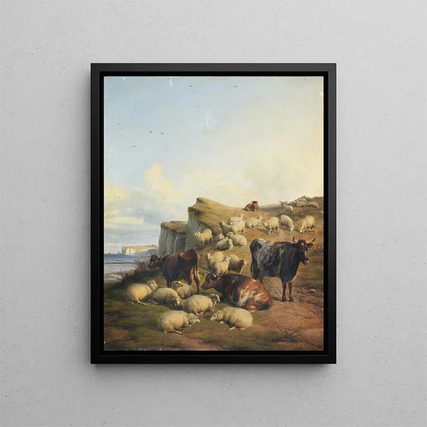 Seven Sisters - Thomas Sidney Cooper — framed artwork on a wall