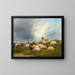 Sheep in a Field - Thomas Sidney Cooper — framed artwork on a wall