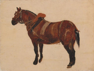 Study of a Working Horse - Thomas Sidney Cooper — artwork view