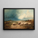 The Woolly Herd - Thomas Sidney Cooper — framed artwork on a wall