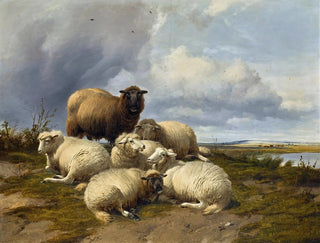 The storm rising in the Canterbury plains - Thomas Sidney Cooper — artwork view