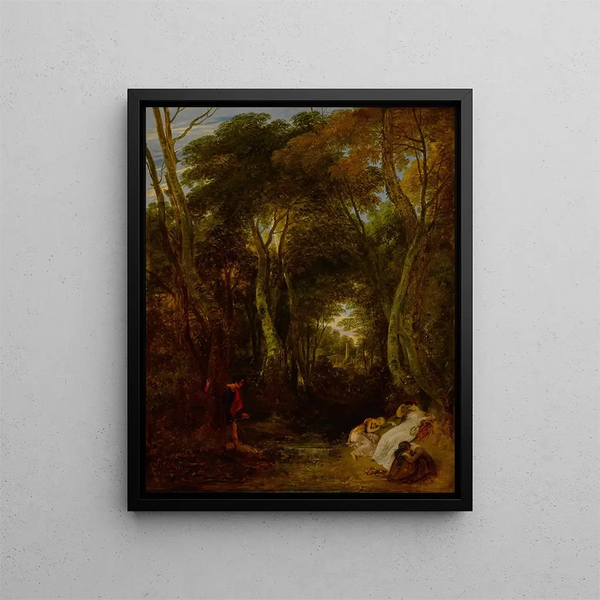 Cimon et Iphigénie - Thomas Stothard — framed artwork on a wall