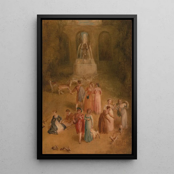 Le Pré - Thomas Stothard — framed artwork on a wall