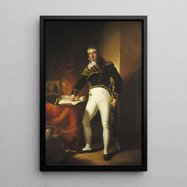 Captain Charles Stewart - Thomas Sully — framed artwork on a wall