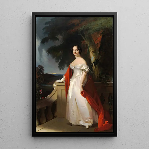 Madame Reverdy Johnson - Thomas Sully — framed artwork on a wall