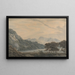The Ullswater Head with Patterdale Pavilion on the Left - Thomas Sunderland — framed artwork on a wall