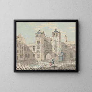 Old Somerset House Painting - Thomas Theodosius Forrest — framed artwork on a wall