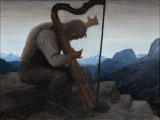 Prayer with harp - Thomas Walch — artwork view