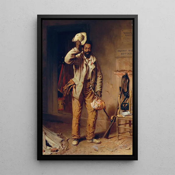 A Little History of War: The Contraband - Thomas Waterman Wood — framed artwork on a wall