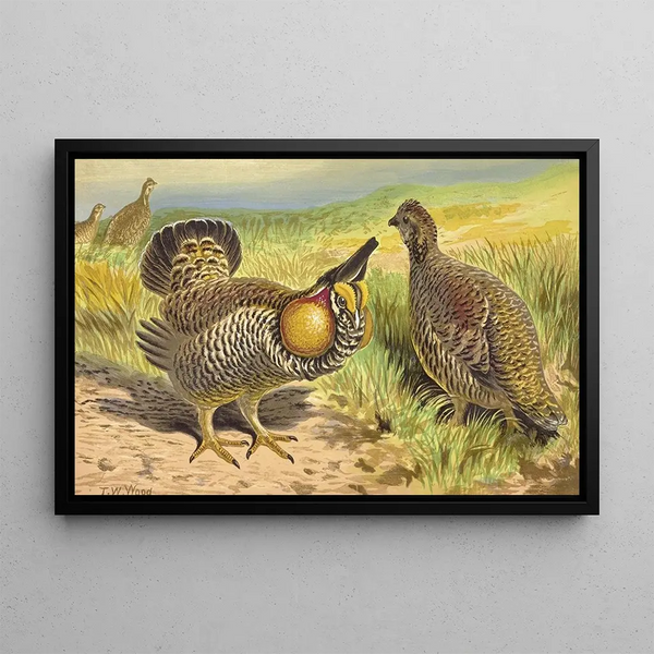 Prairie Grouse - Thomas Waterman Wood — framed artwork on a wall
