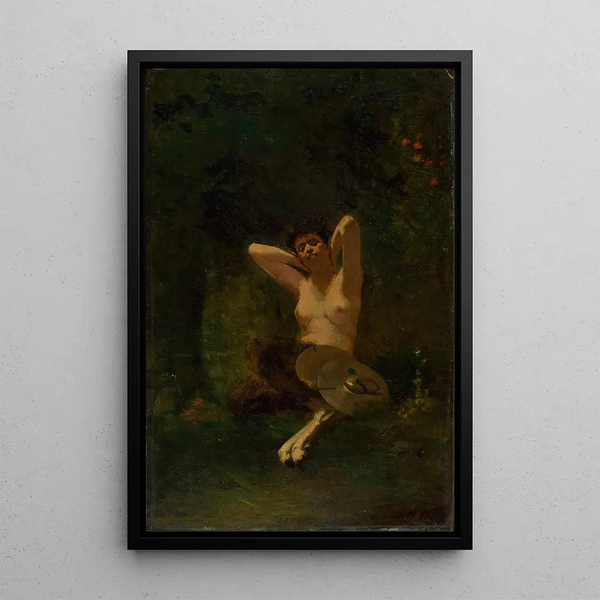 Fauna Painting - Thomas Wilmer Dewing — framed artwork on a wall