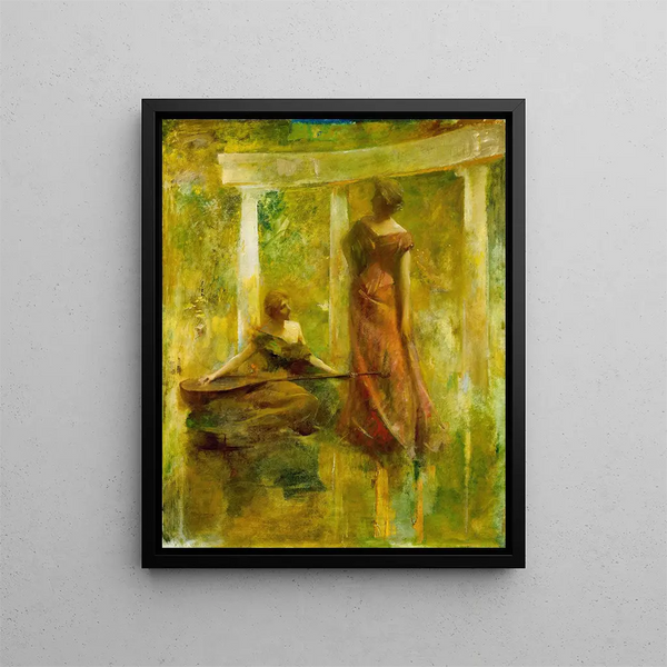 Music - Thomas Wilmer Dewing — framed artwork on a wall