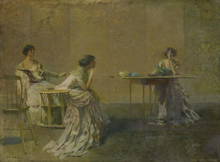 The Gossip - Thomas Wilmer Dewing — artwork view