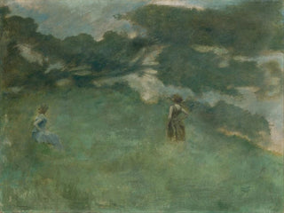 The hermit thrush - Thomas Wilmer Dewing — artwork view