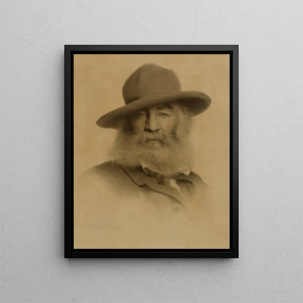 Walt Whitman - Thomas Wilmer Dewing — framed artwork on a wall