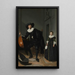 A musician and his daughter - Thomas de Keyser — framed artwork on a wall