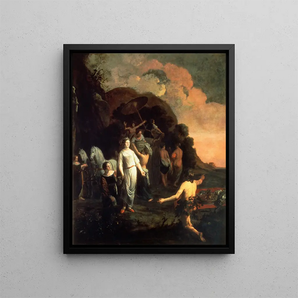 Ulysses and Nausicaa - Thomas de Keyser — framed artwork on a wall