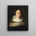 Portrait of a Lady - Thomas de Keyser — framed artwork on a wall