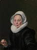 Portrait of a woman with a balance - Thomas de Keyser — artwork view