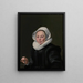 Portrait of a woman with a balance - Thomas de Keyser — framed artwork on a wall