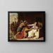 Jacob refusing to send Benjamin afar - Théophile Auguste Vauchelet — framed artwork on a wall